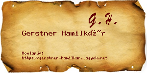 Gerstner Hamilkár névjegykártya